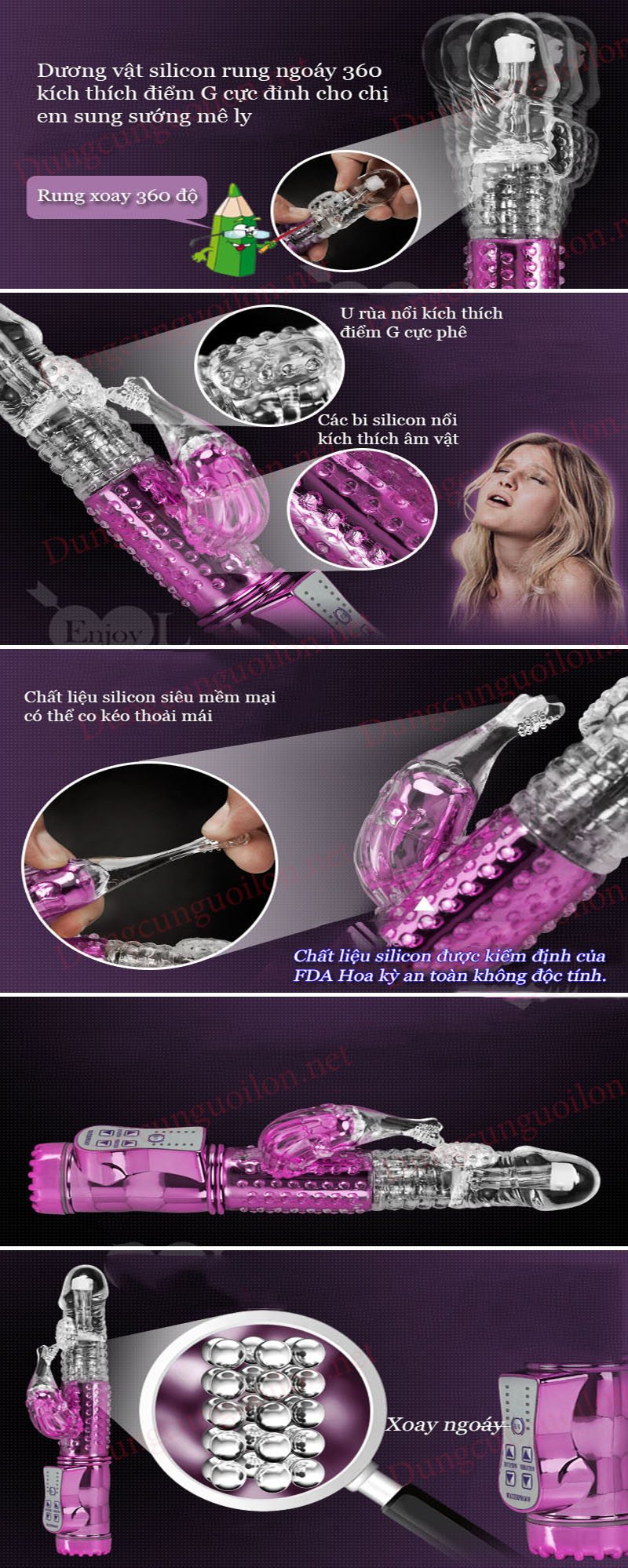 Dương vật rung ngoái 12 chế độ